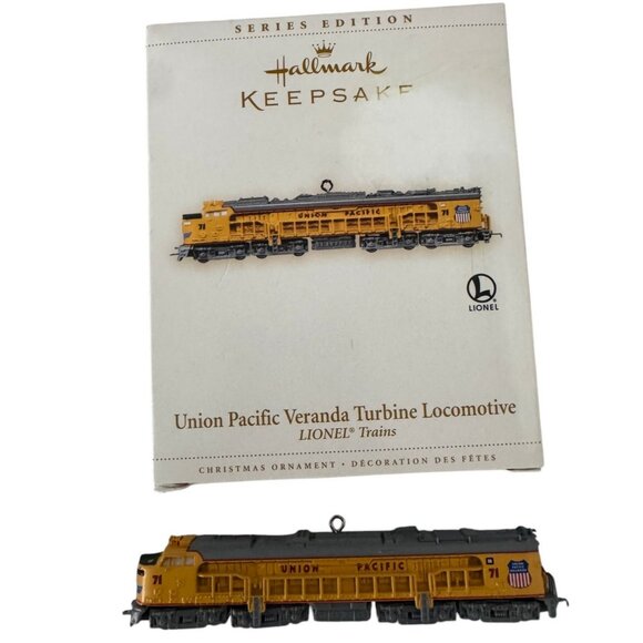 Lionel Union Pacific Veranda Turbine Locomotive Ornament 2006 Lionel Hallmark - Picture 1 of 3